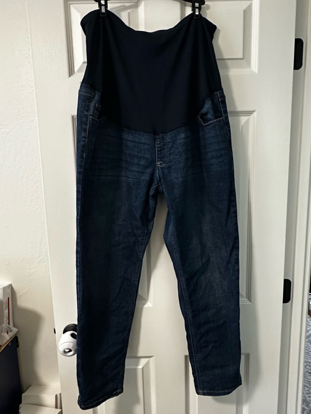 Time and Tru Dark Blue over belly Maternity jeans size XL 16-18
